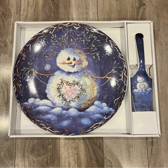 vintage cake plate and server - Picture 6 of 6